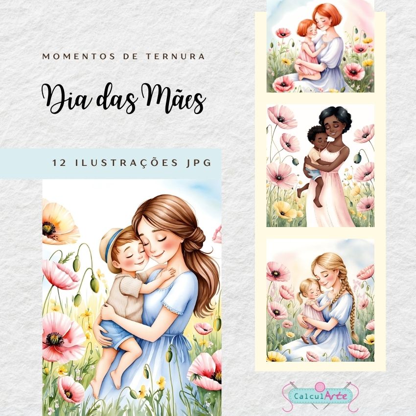 Kit Digital Momentos de Ternura | Dia das Mães