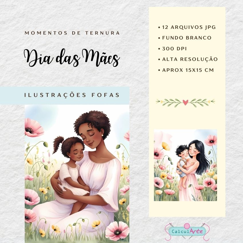 Kit Digital Momentos de Ternura | Dia das Mães