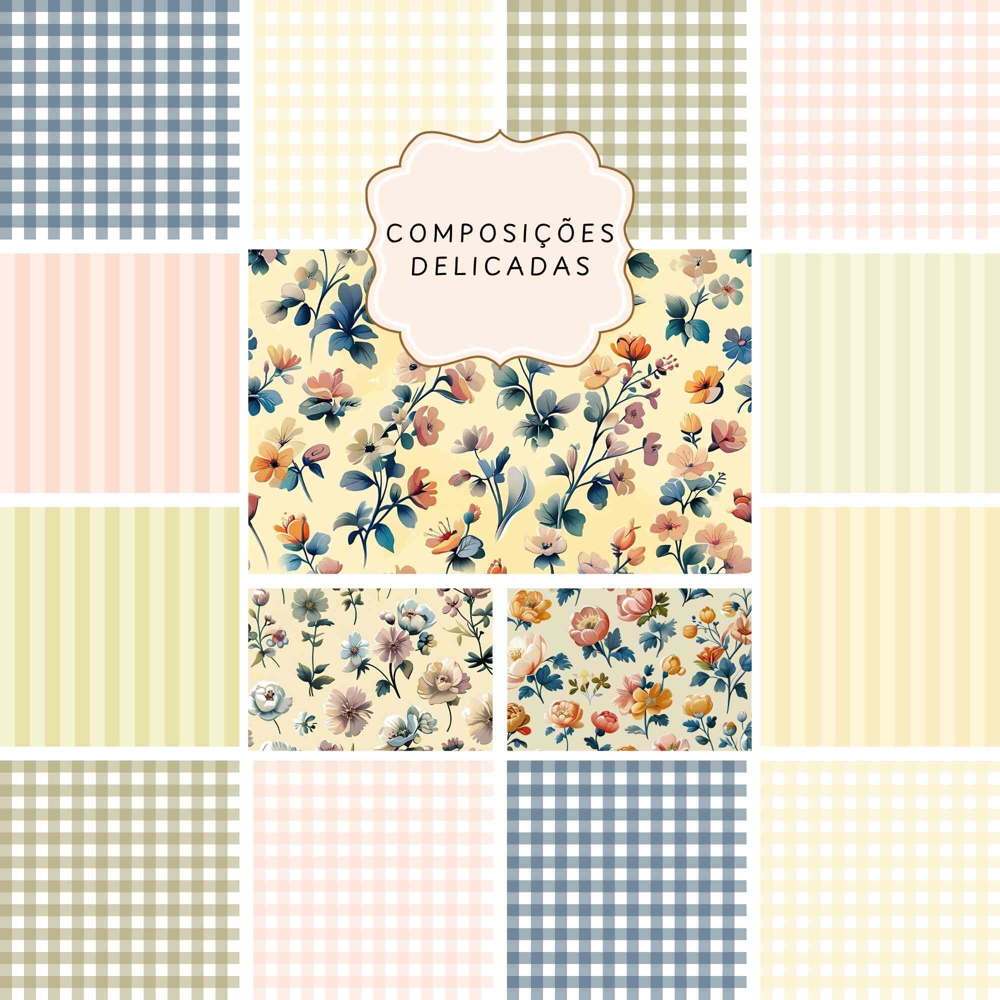Kit de Papéis Digitais Vintage Shabby Chic