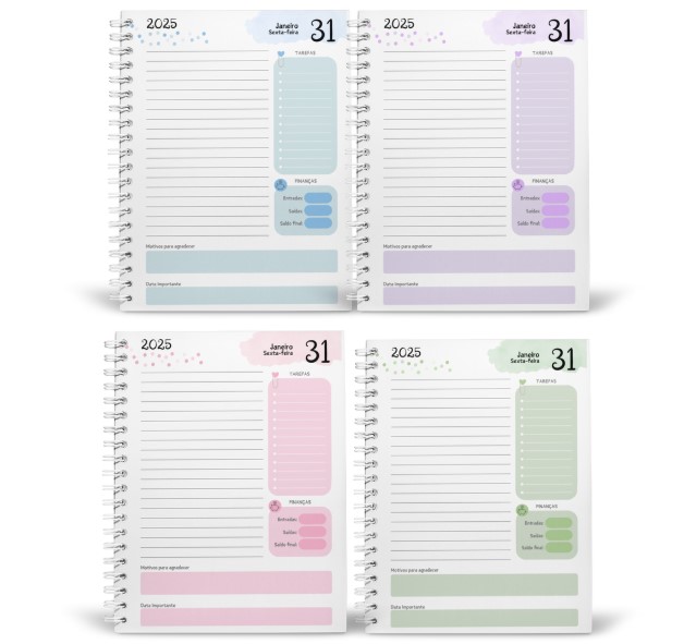 Kit Digital Agenda da Empreendedora - Combo COLORÊ + MASCOTINHAS